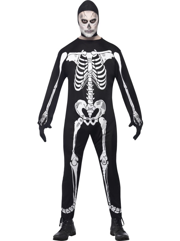 Костюм скелета (комбинезон с нарисованными костями)