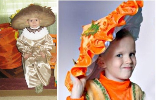 варианты детских костюмов гриба