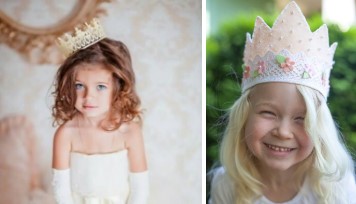 Две картинки: принцессы в короне