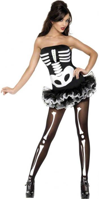 костюм скелета для девушки 