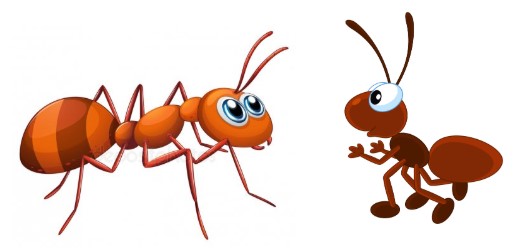 Рисунок для грима к костюму муравья